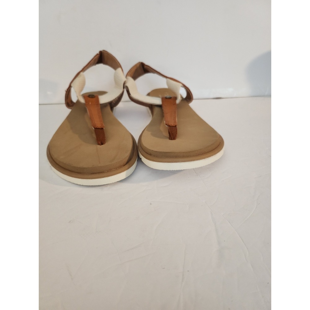 Yellow Box‎ Sporty B Tan Cream Thong Slingback Sandals Womens 7.5 - Picture 5 of 5